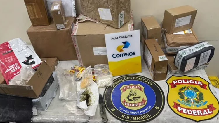 Polícia Federal apreende encomendas com drogas em centro de distribuição dos Correios