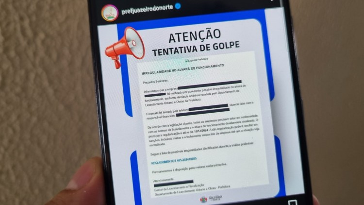 Golpe tenta enganar empresários em Juazeiro do Norte com falsa irregularidade em alvarás