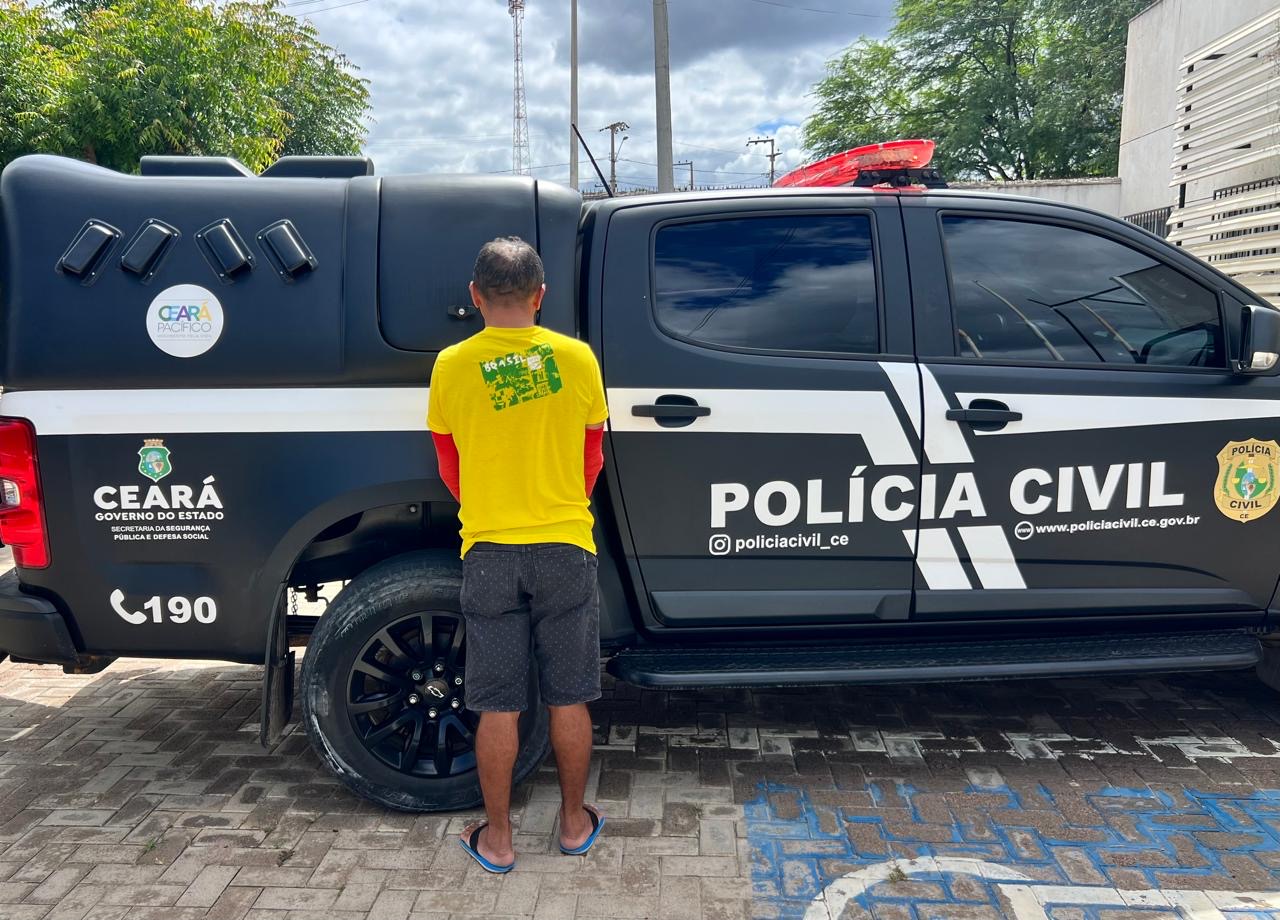 Preso no Cariri filho que matou o pai de 83 anos a golpes de foice por causa de herança