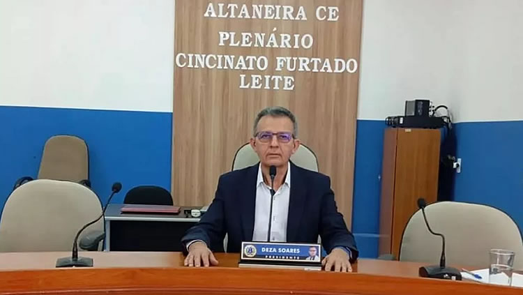 Câmara Municipal de Altaneira formaliza posse interina do novo presidente