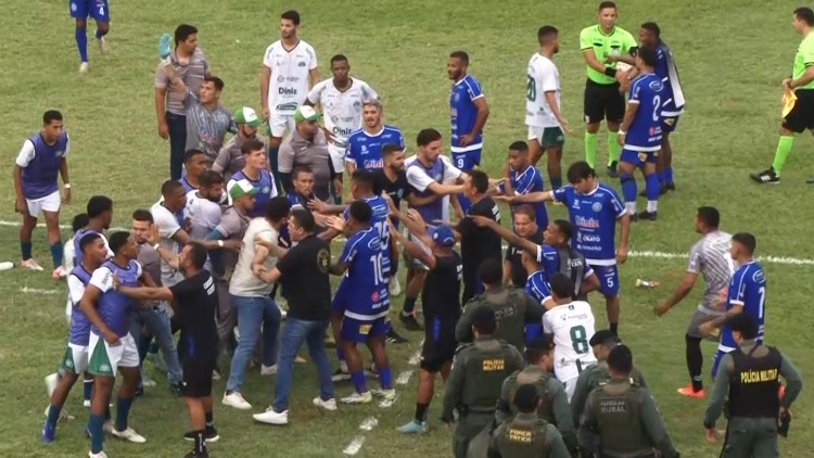 Confusão marca fim do jogo entre Crato e Icasa na Série B do Cearense