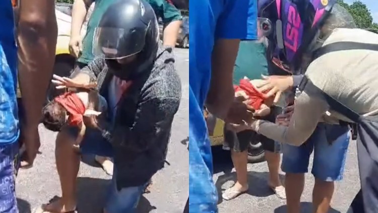 Bebê engasgado é salvo por guarda municipal de folga em Juazeiro do Norte