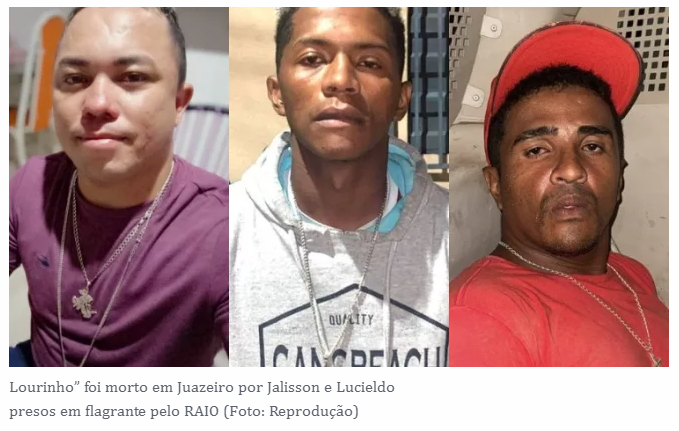 Homem morto a tiros em Juazeiro com acusados presos e dois menores morrem num confronto com a PM